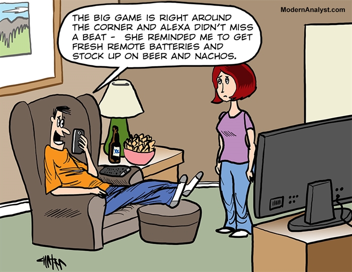Humor - Cartoon: 21st Century Game-day Automation